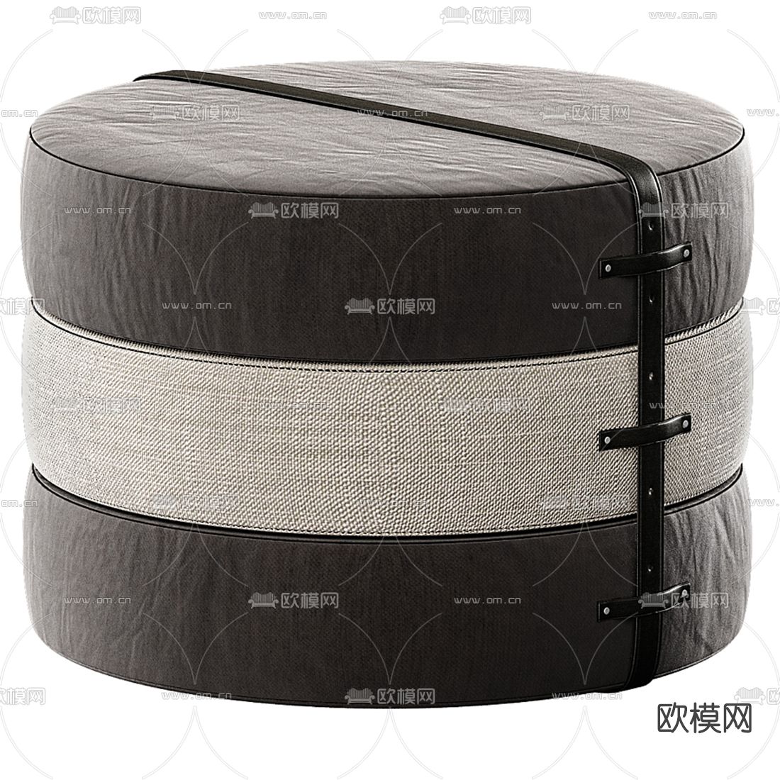 现代布艺凳子3d模型
