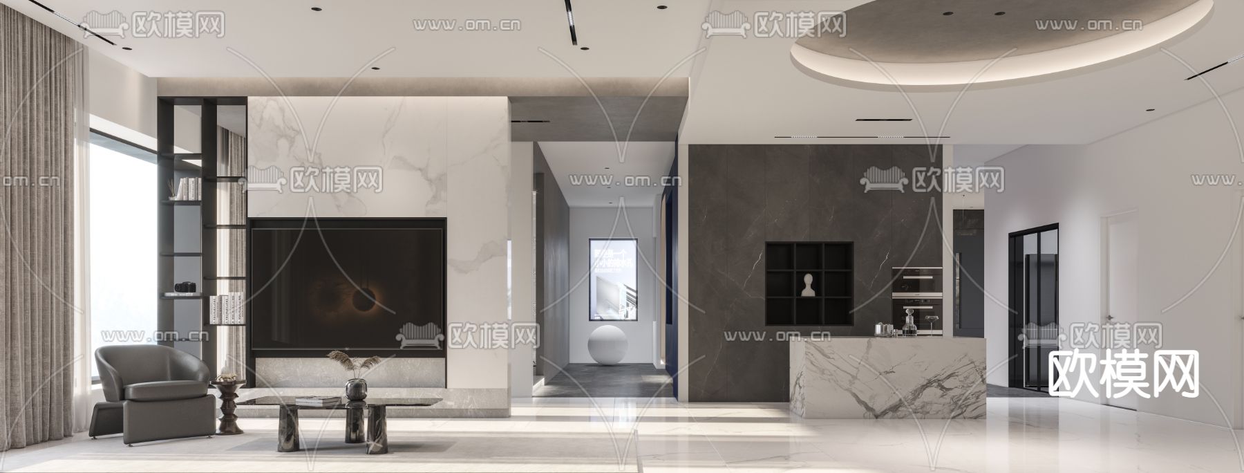 现代家居展厅3d模型