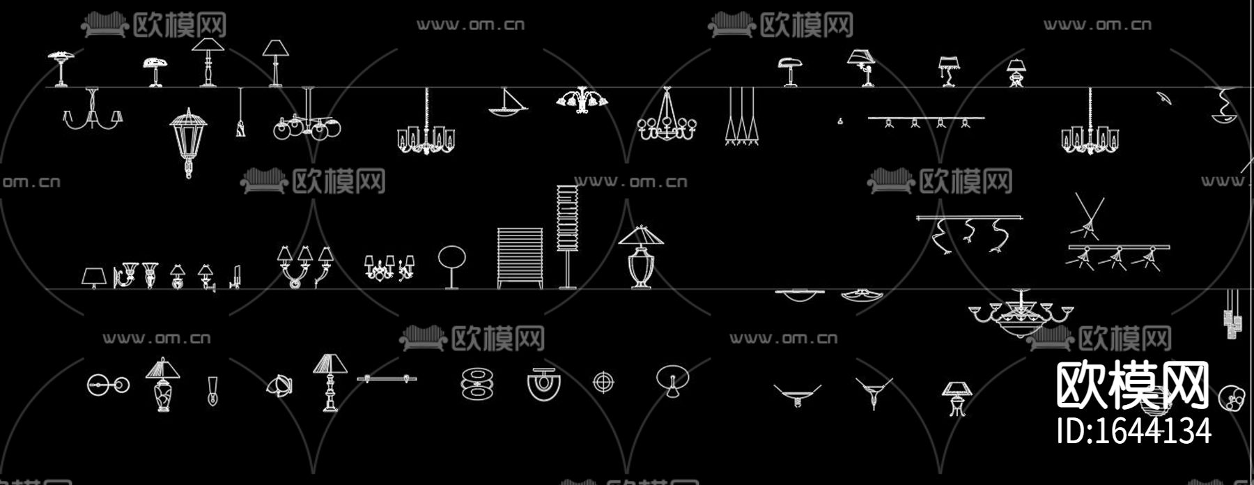 灯具cad图库下载（渲染图6）