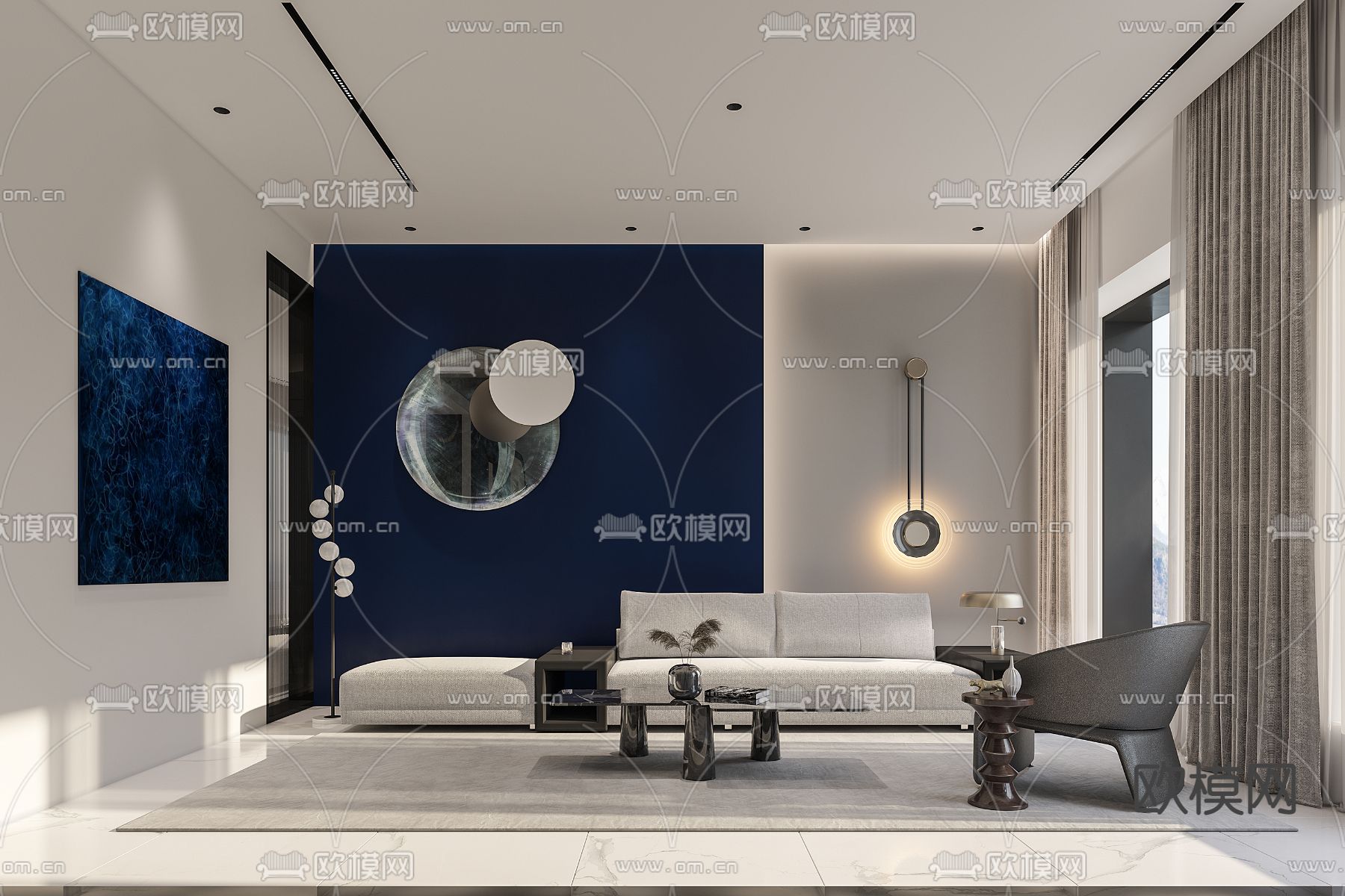 现代家居展厅3d模型