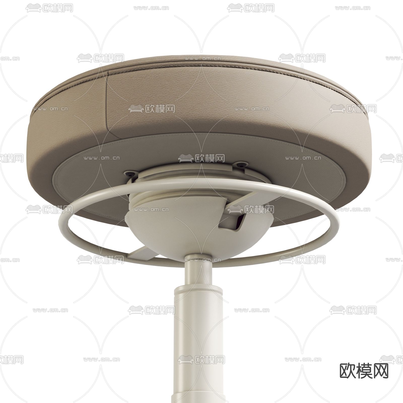 现代皮革吧台凳3d模型