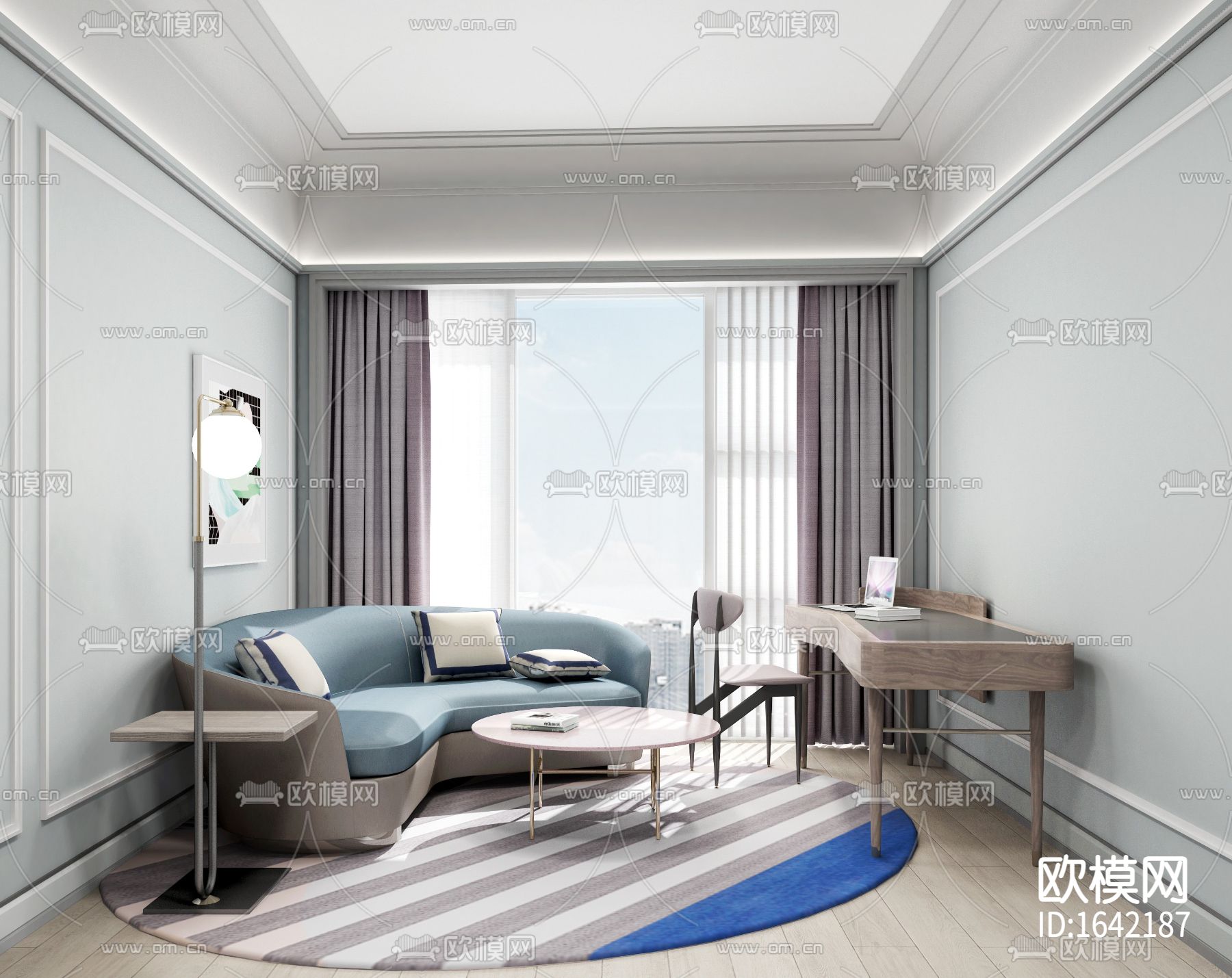 兰州雅高美居酒店客房样板间下载（渲染图1）