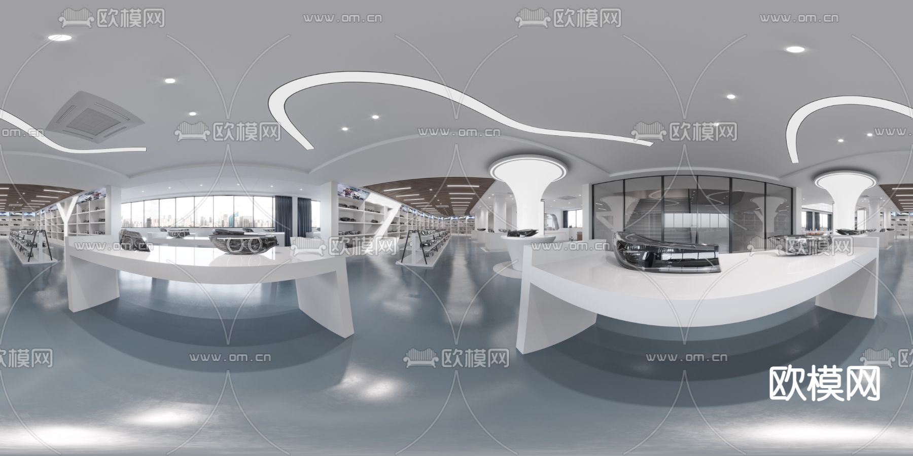 现代汽车展厅cr全景3d模型