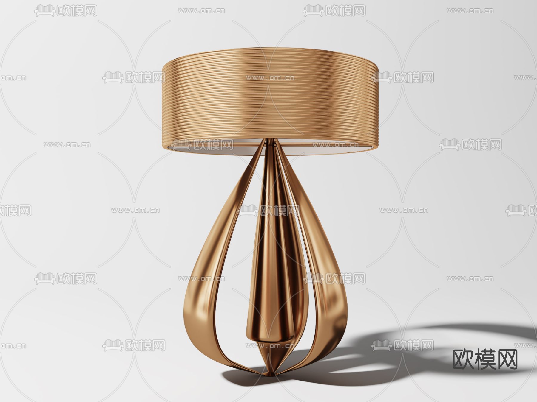 现代轻奢台灯3d模型下载