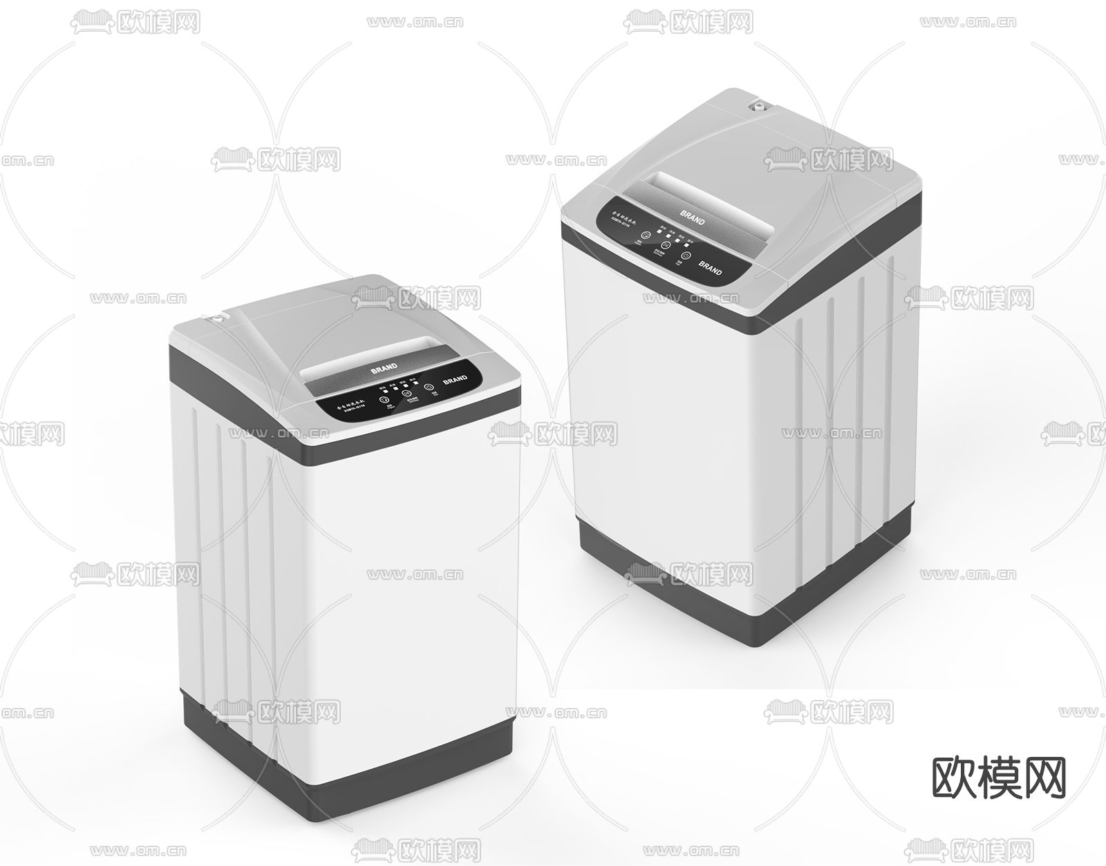 现代洗衣机3d模型