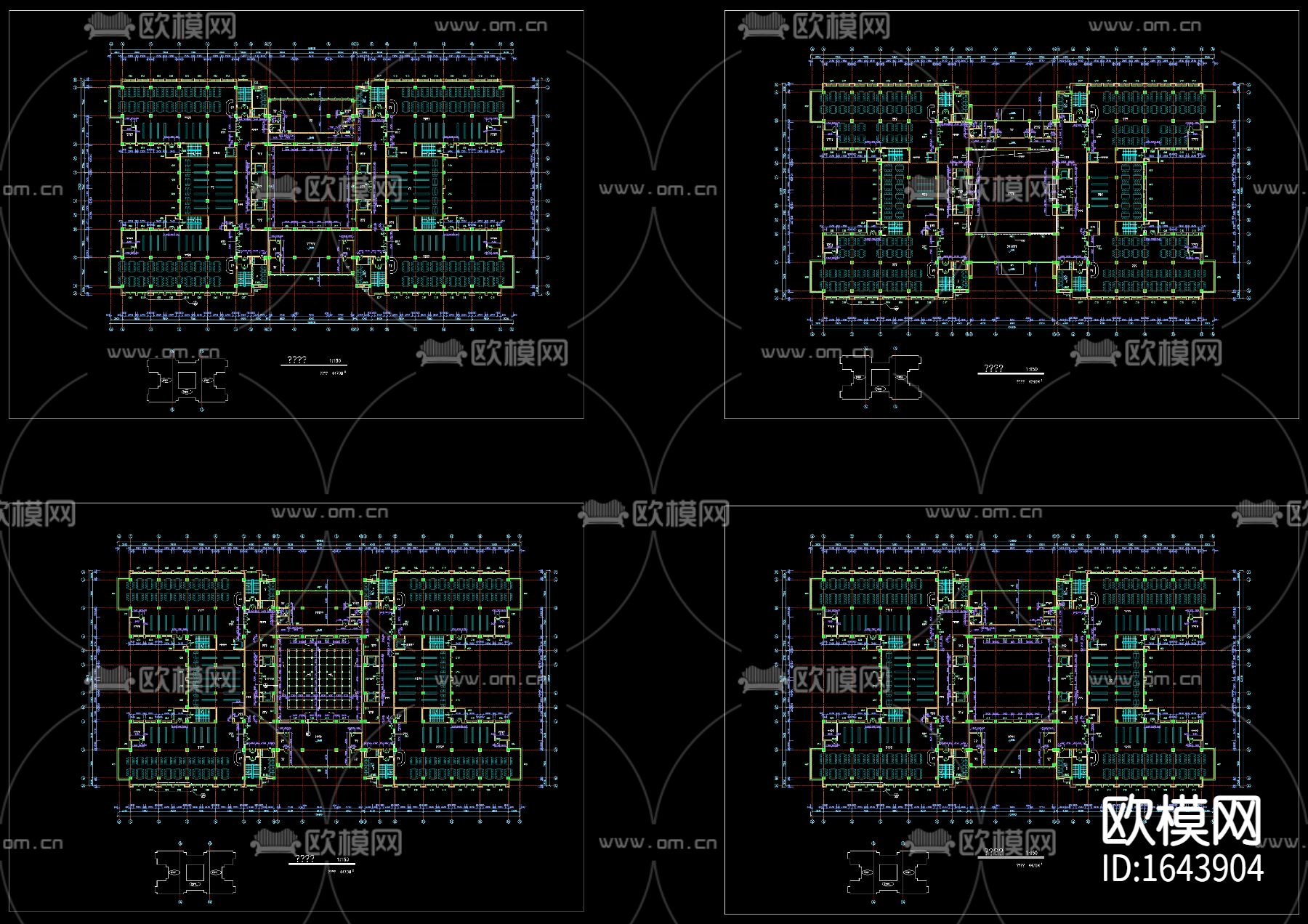 大学图书馆建筑及结构图下载（渲染图6）