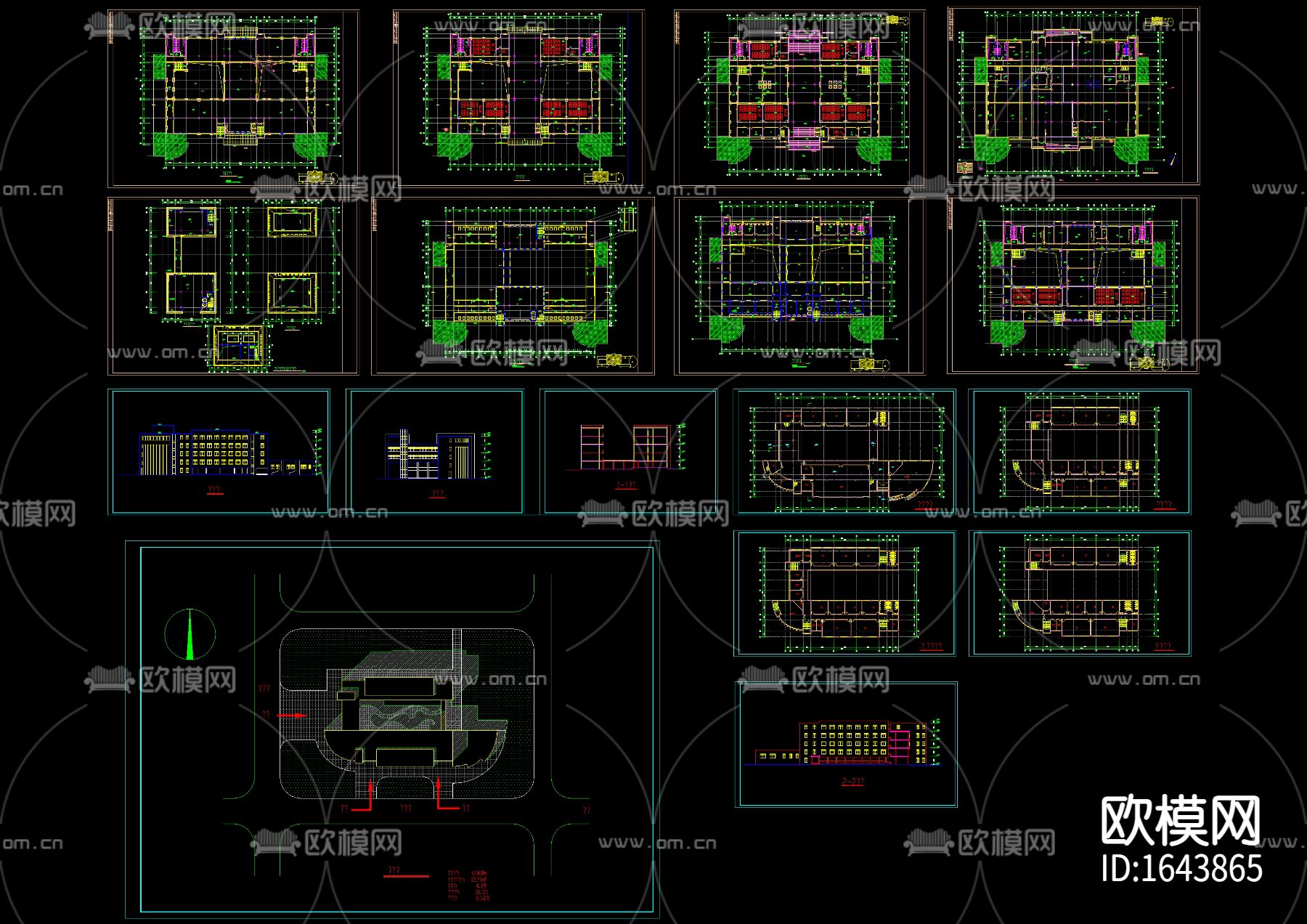 小学教学楼建筑图下载