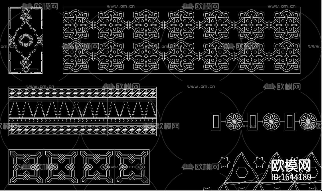 伊斯兰花纹cad图库下载（渲染图5）