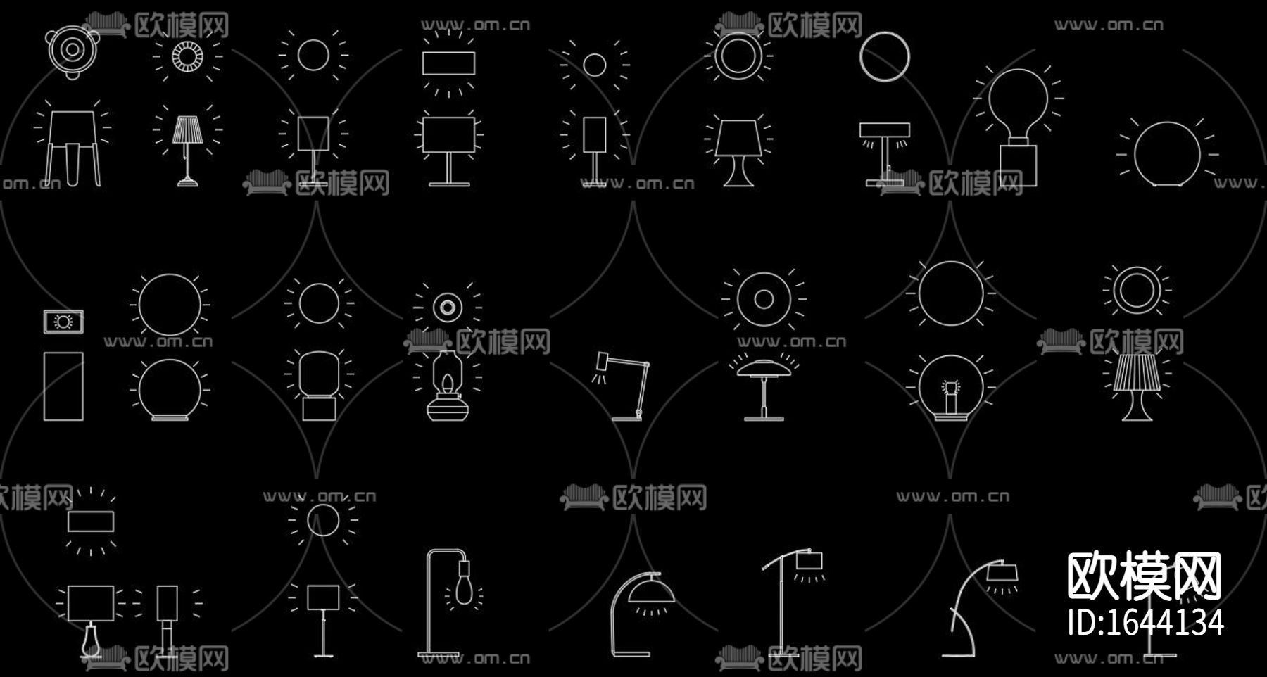 灯具cad图库下载（渲染图8）