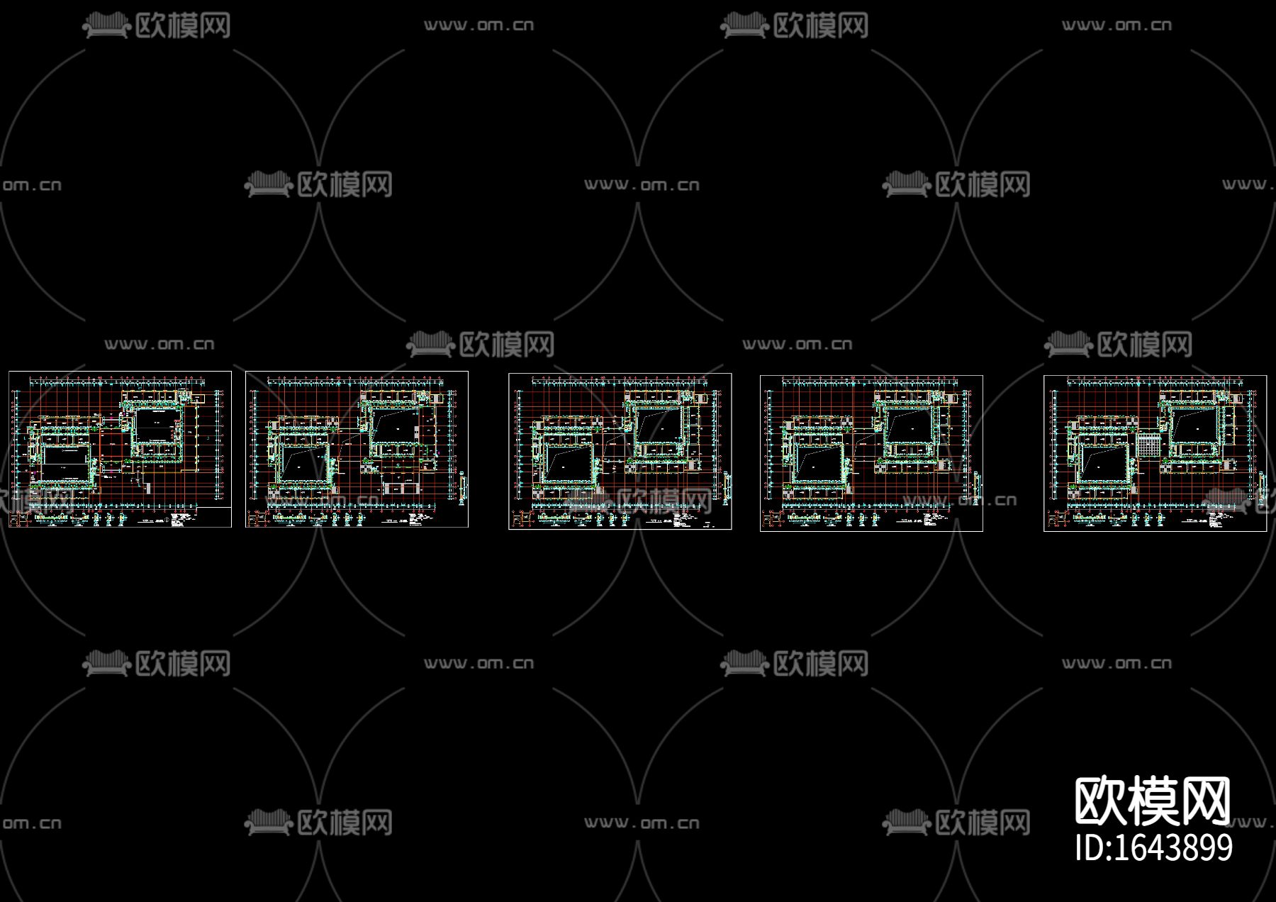 大学教学楼建筑图下载（渲染图1）