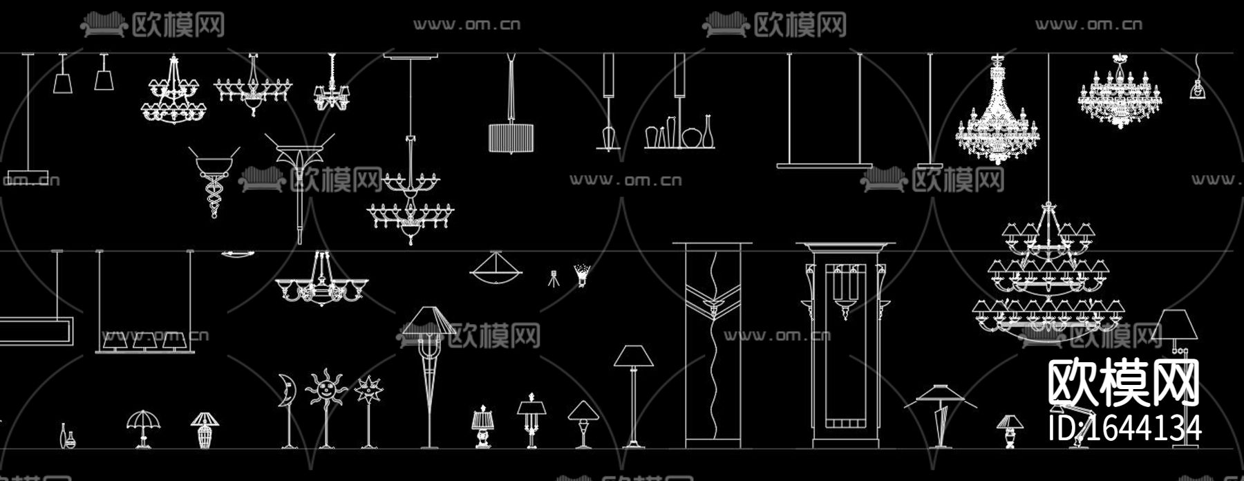 灯具cad图库下载（渲染图5）
