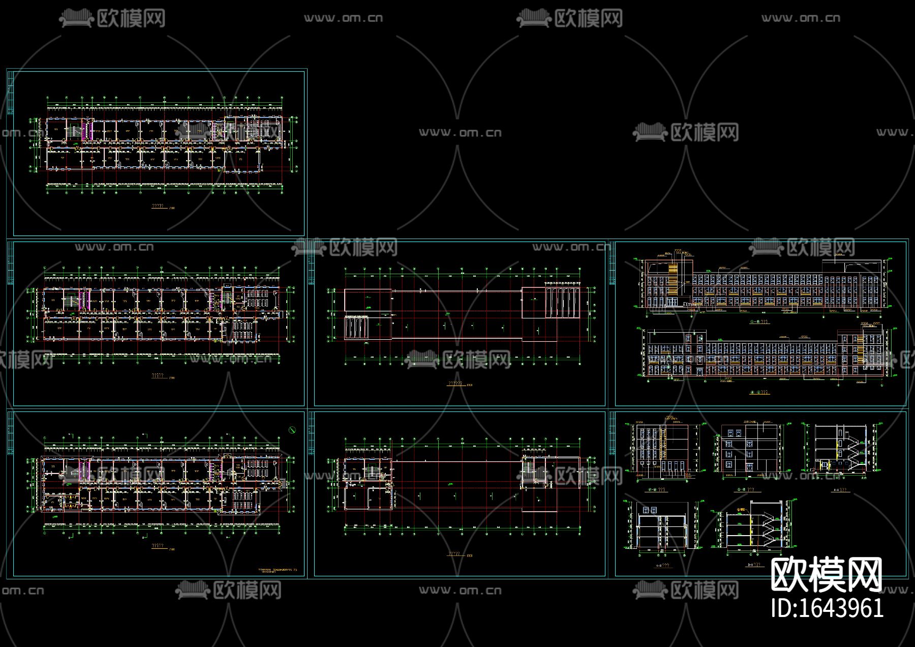 教学楼cad建筑施工图下载