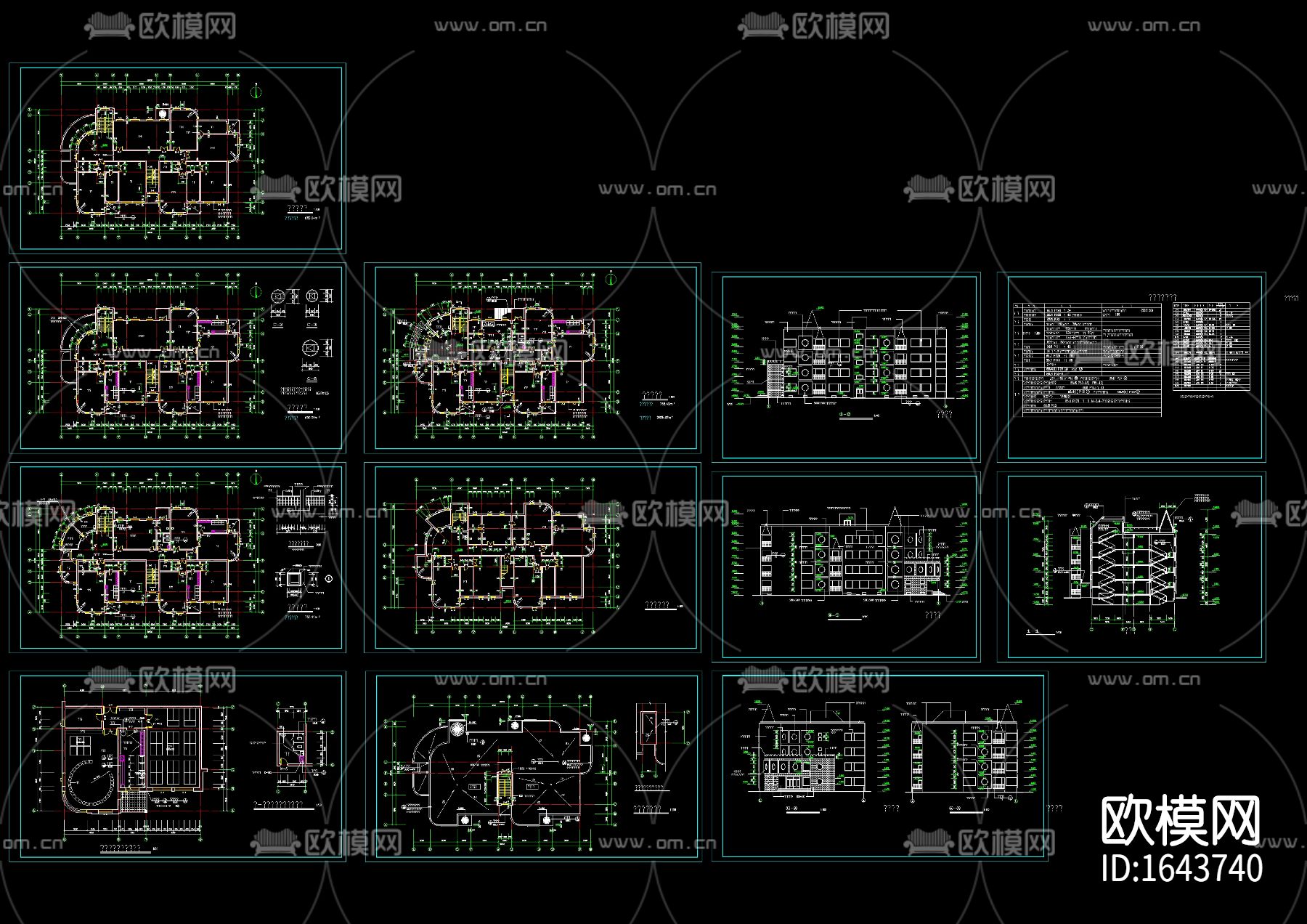 幼儿园cad建筑图下载