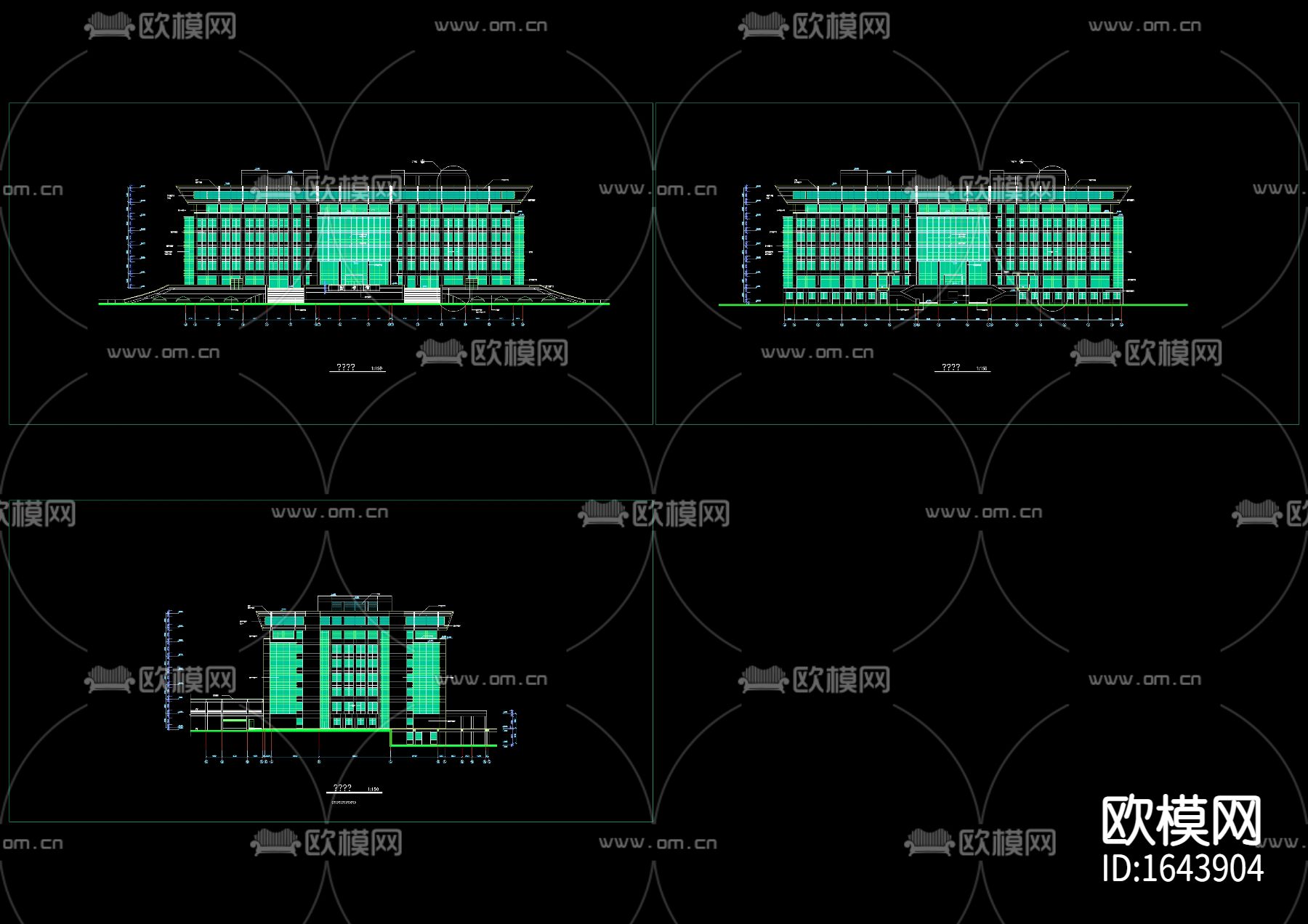 大学图书馆建筑及结构图下载（渲染图3）