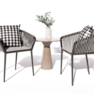  现代户外椅su模型 