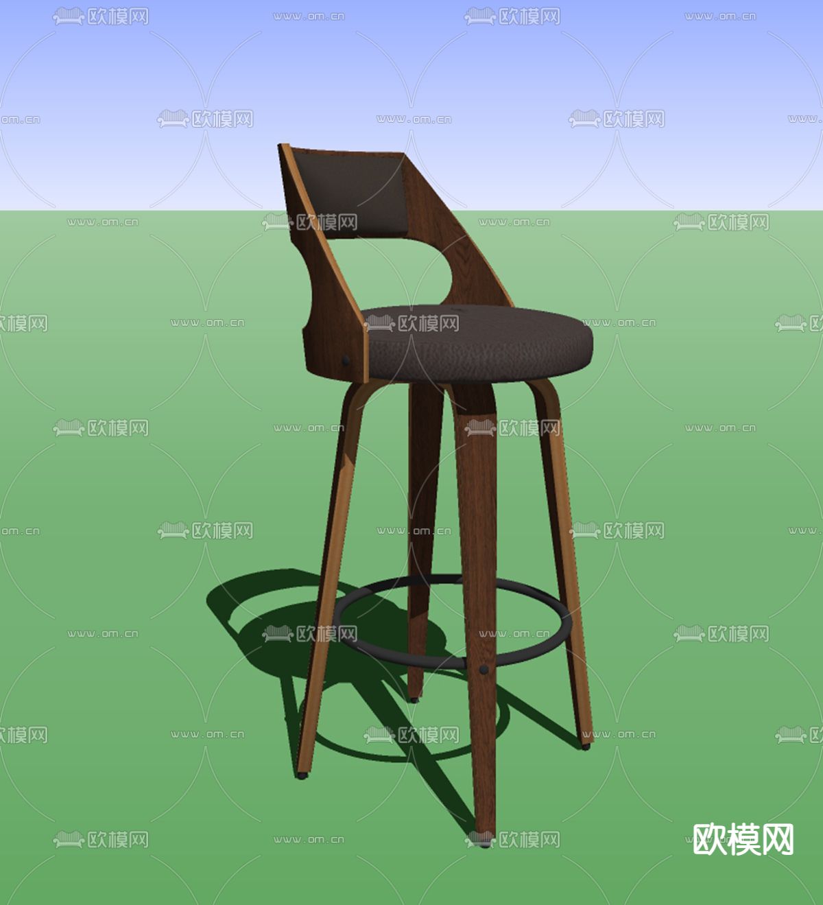 现代休闲吧椅su模型