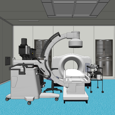  现代医院检查室su模型 