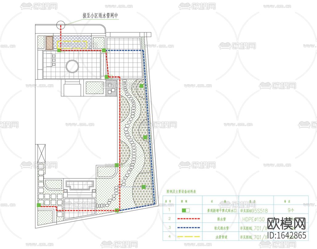 别墅花园园林景观cad施工图