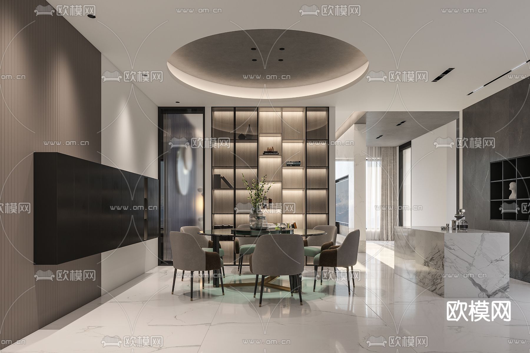 现代家居展厅3d模型