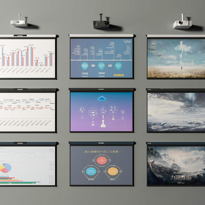  现代投影仪su模型 