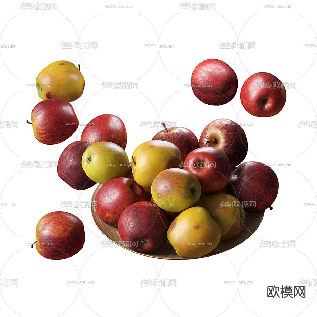 现代水果苹果3d模型