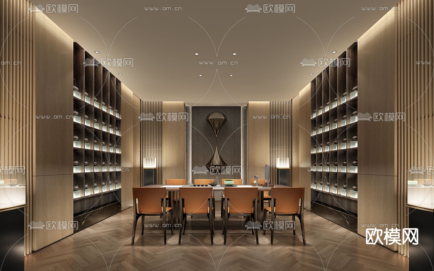 新中式茶馆3d模型下载