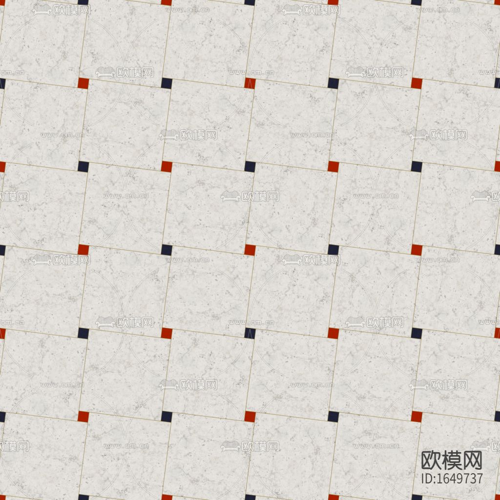 彩色斜铺地砖