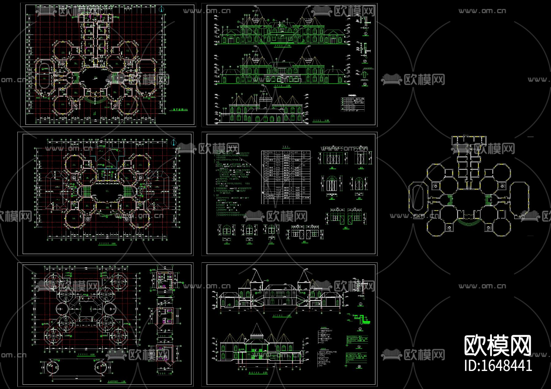 欧式幼儿圆cad施工图下载