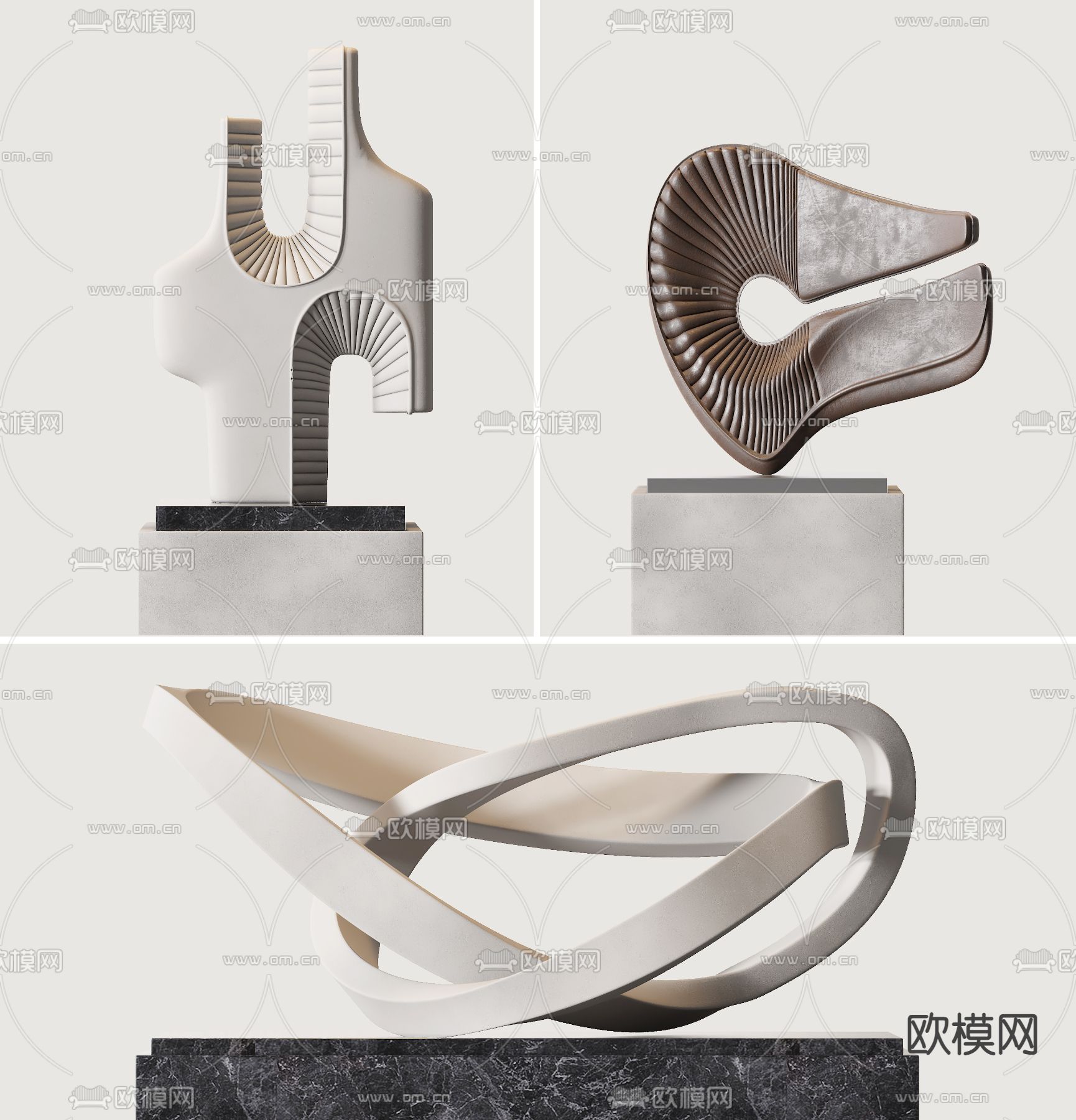 现代雕塑su模型下载_ID11140102_sketchup模型下载-欧模网