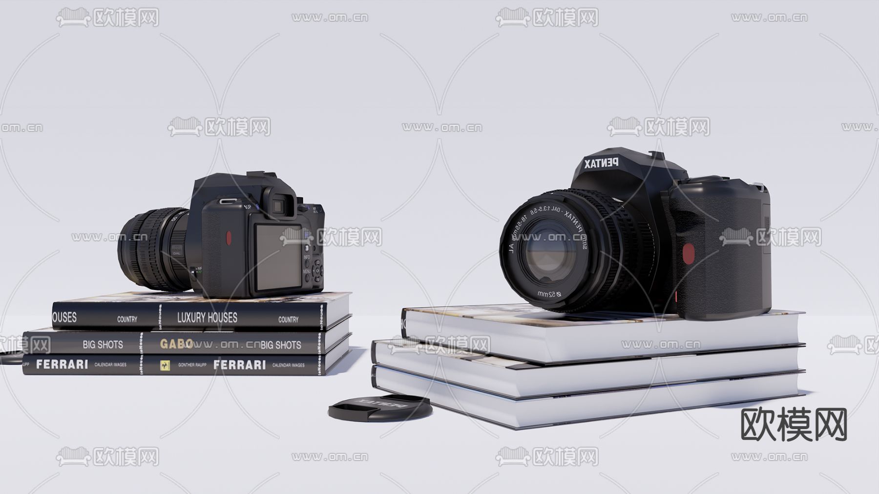 现代数码相机su模型下载（渲染图1）