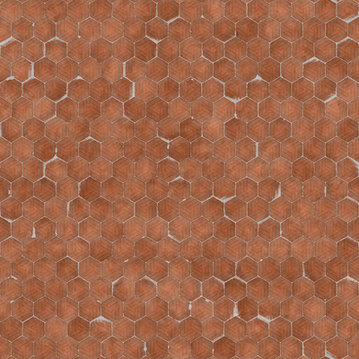  六边形条纹地砖 