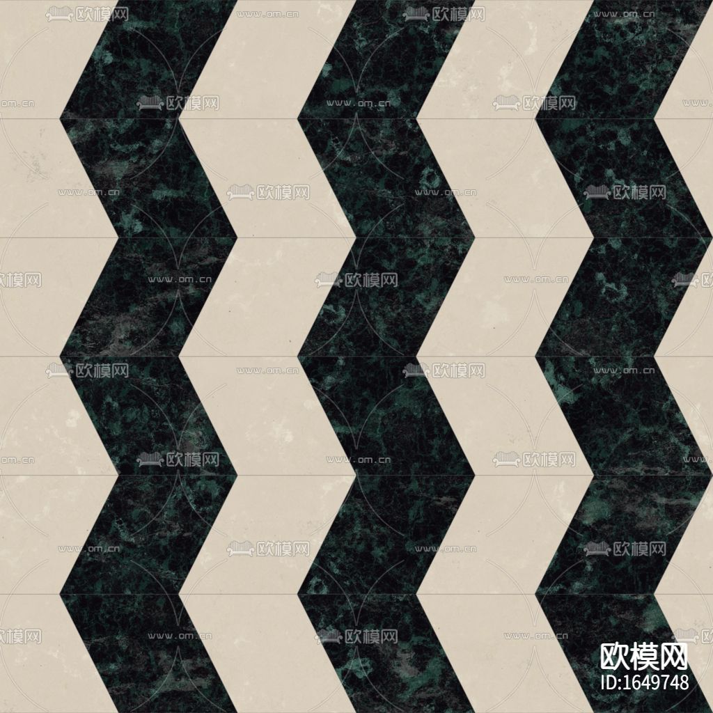 灰色墨绿色拼接斜铺地砖