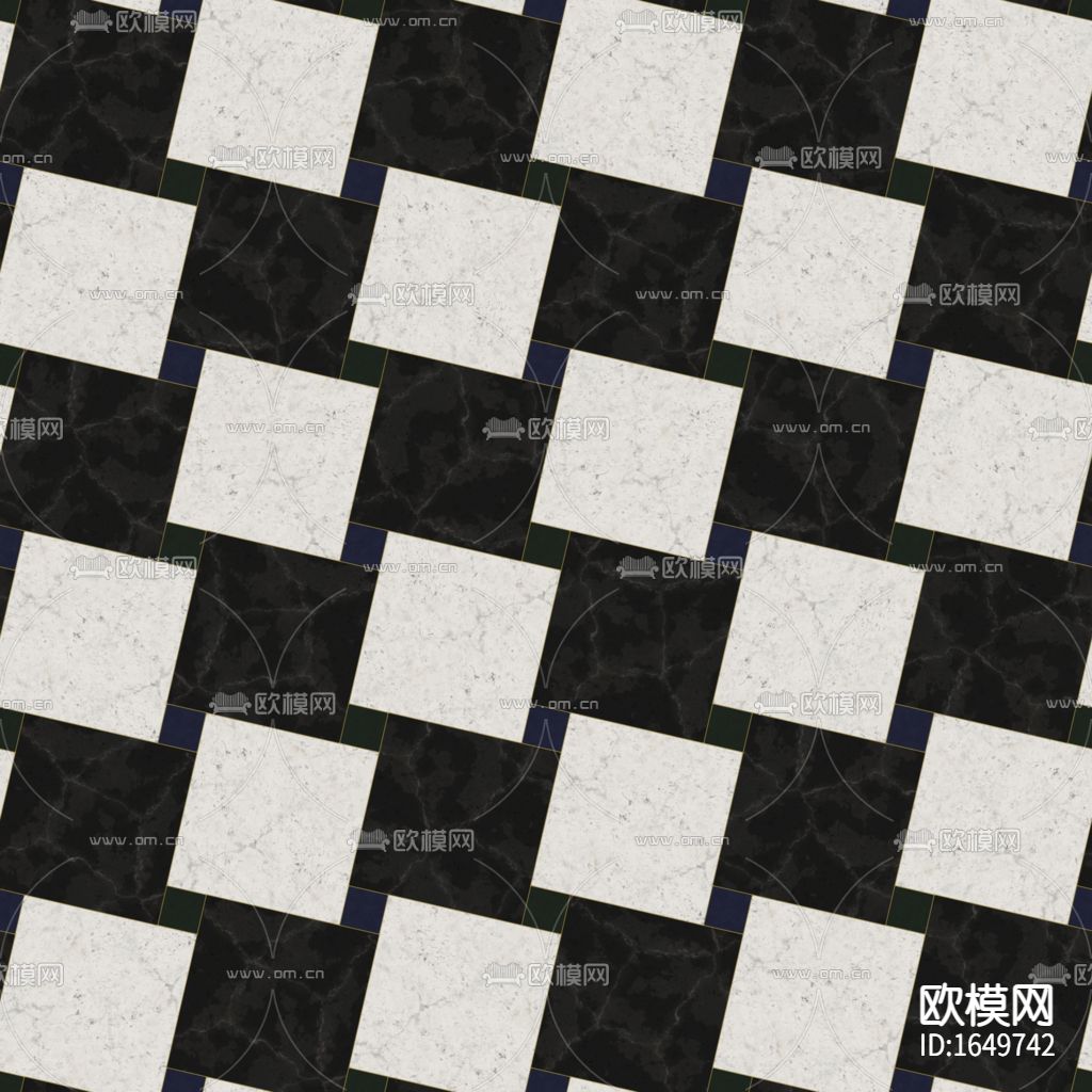 黑白色斜铺地砖下载