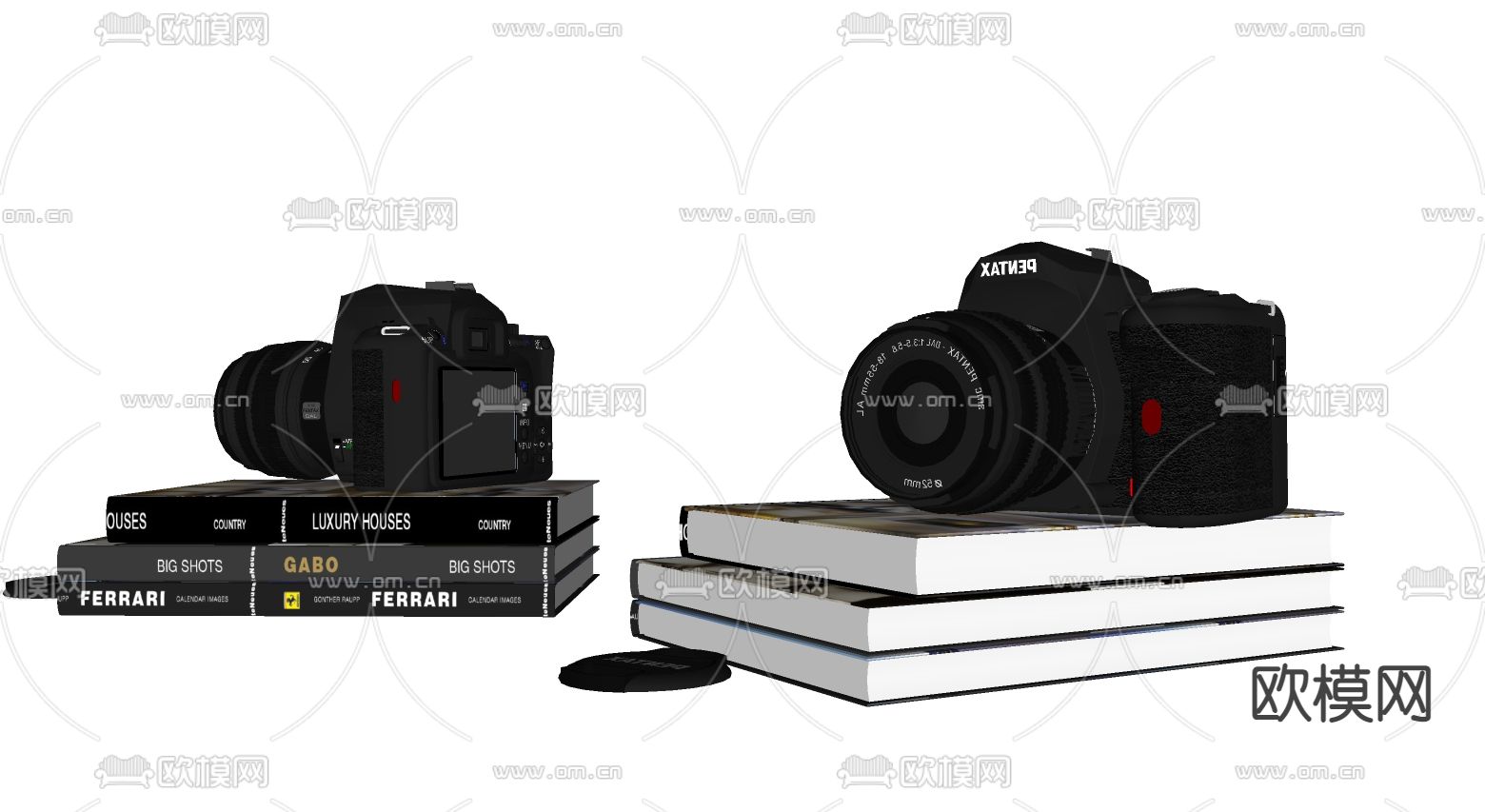 现代数码相机su模型下载（渲染图2）