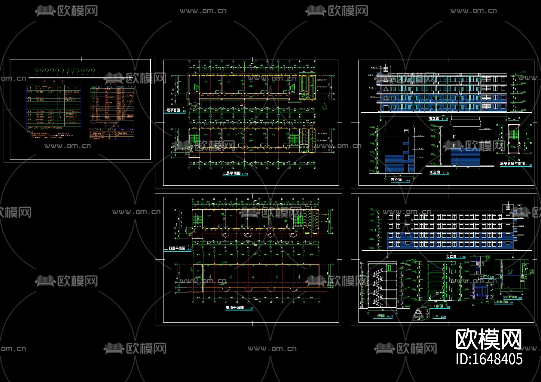 小学cad施工图下载