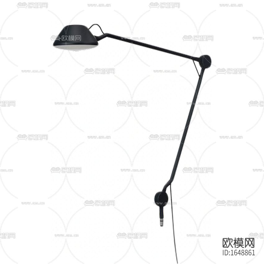 现代简约黑色不锈钢折叠壁灯下载