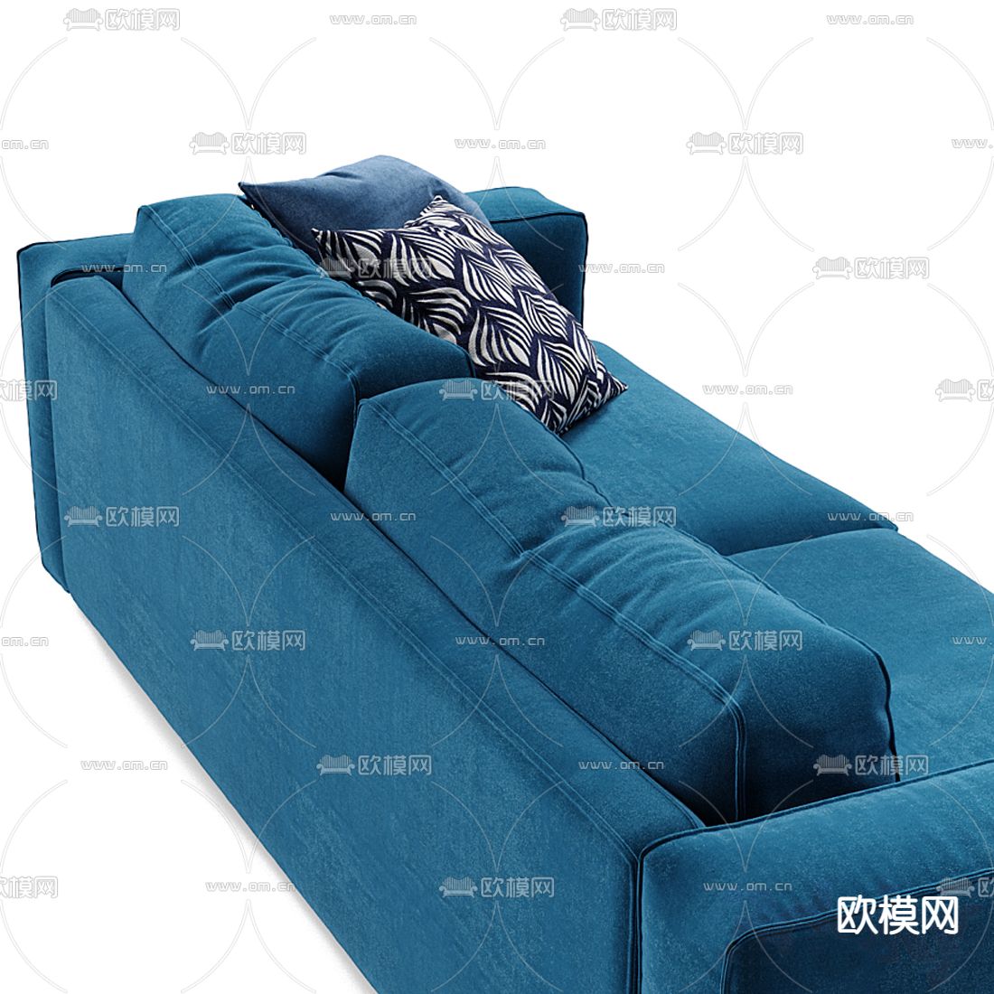 现代布艺双人沙发3d模型