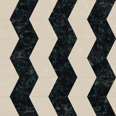 灰色墨绿色拼接斜铺地砖 