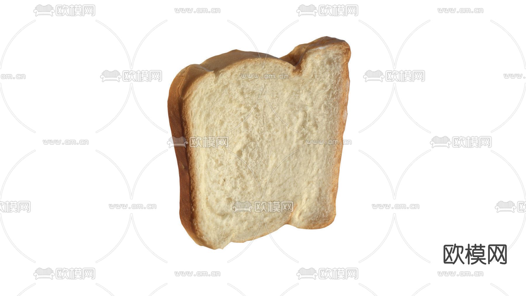 现代面包片免费3d模型下载