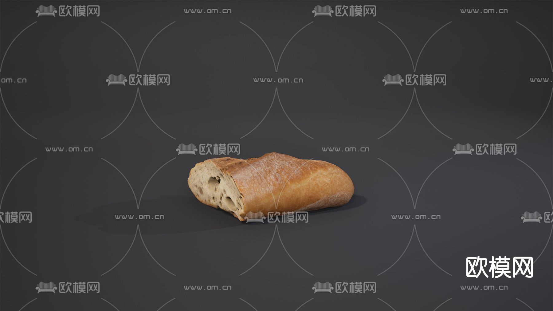现代面包免费3d模型下载