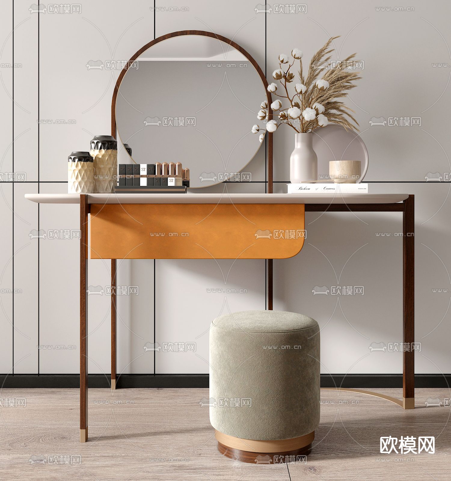 现代梳妆台3d模型