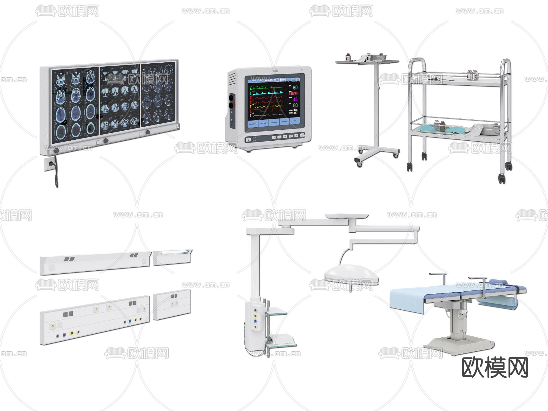 现代医院医疗器械3d模型下载