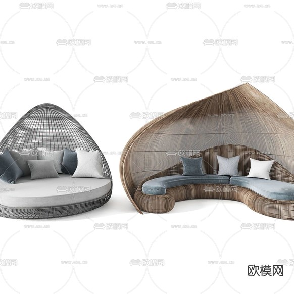 現(xiàn)代戶外沙發(fā)3d模型下載