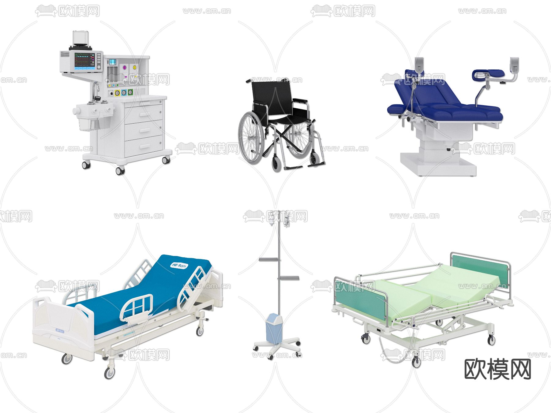 现代医疗器械3d模型下载