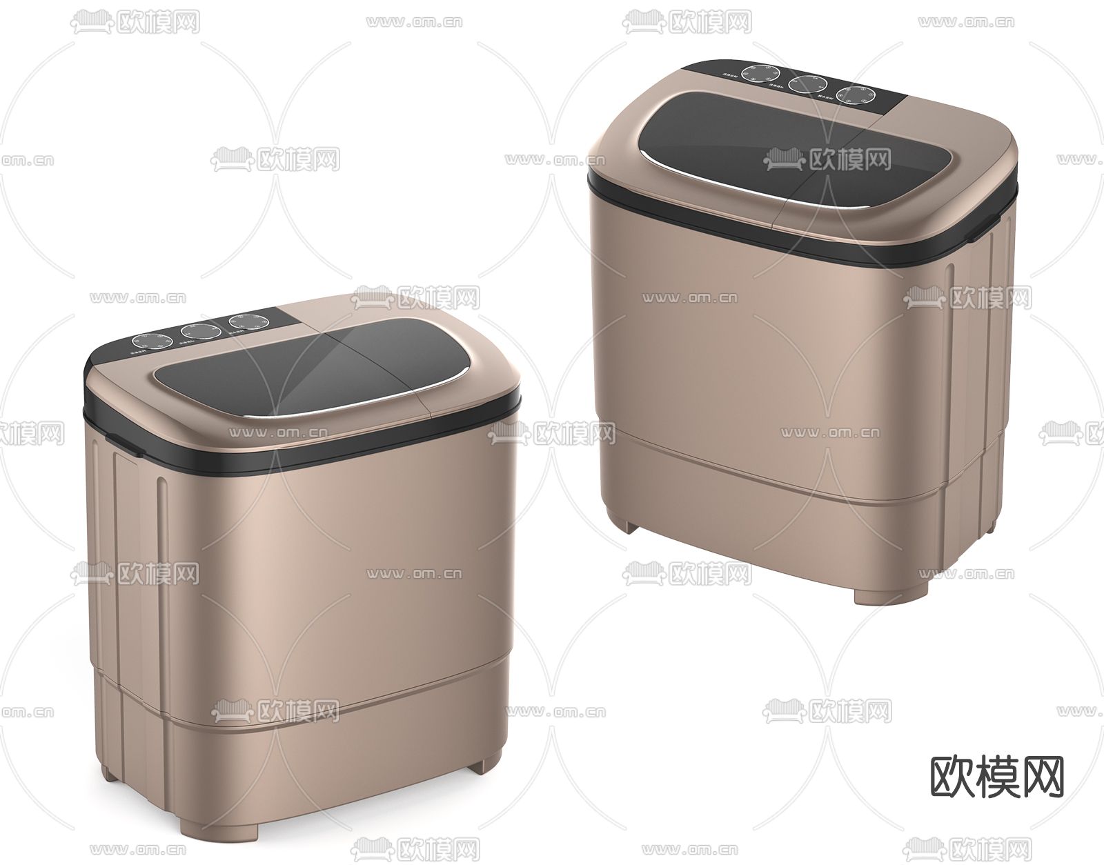 现代迷你洗衣机3d模型下载