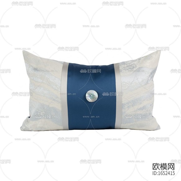 新中式輕奢禪意云紋藍(lán)色布藝玉佩抱枕下載