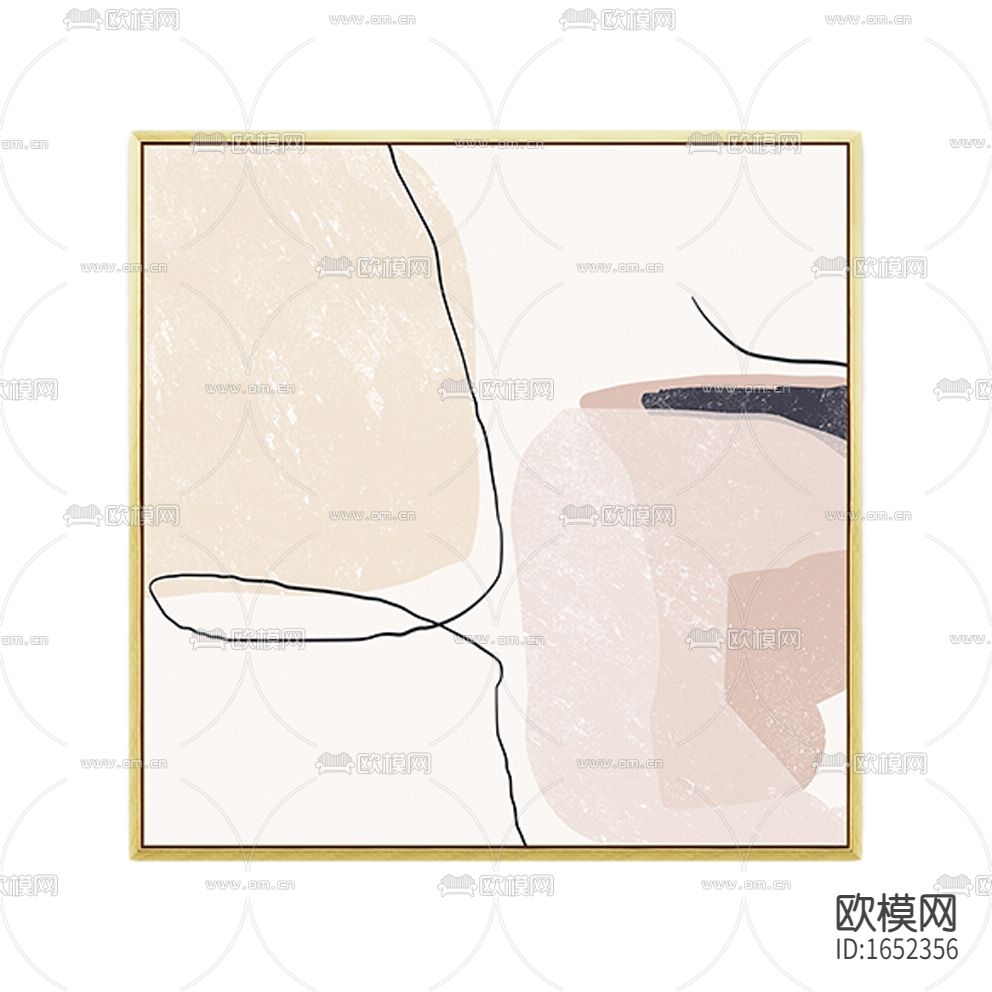 北欧创意抽象色彩装饰画下载