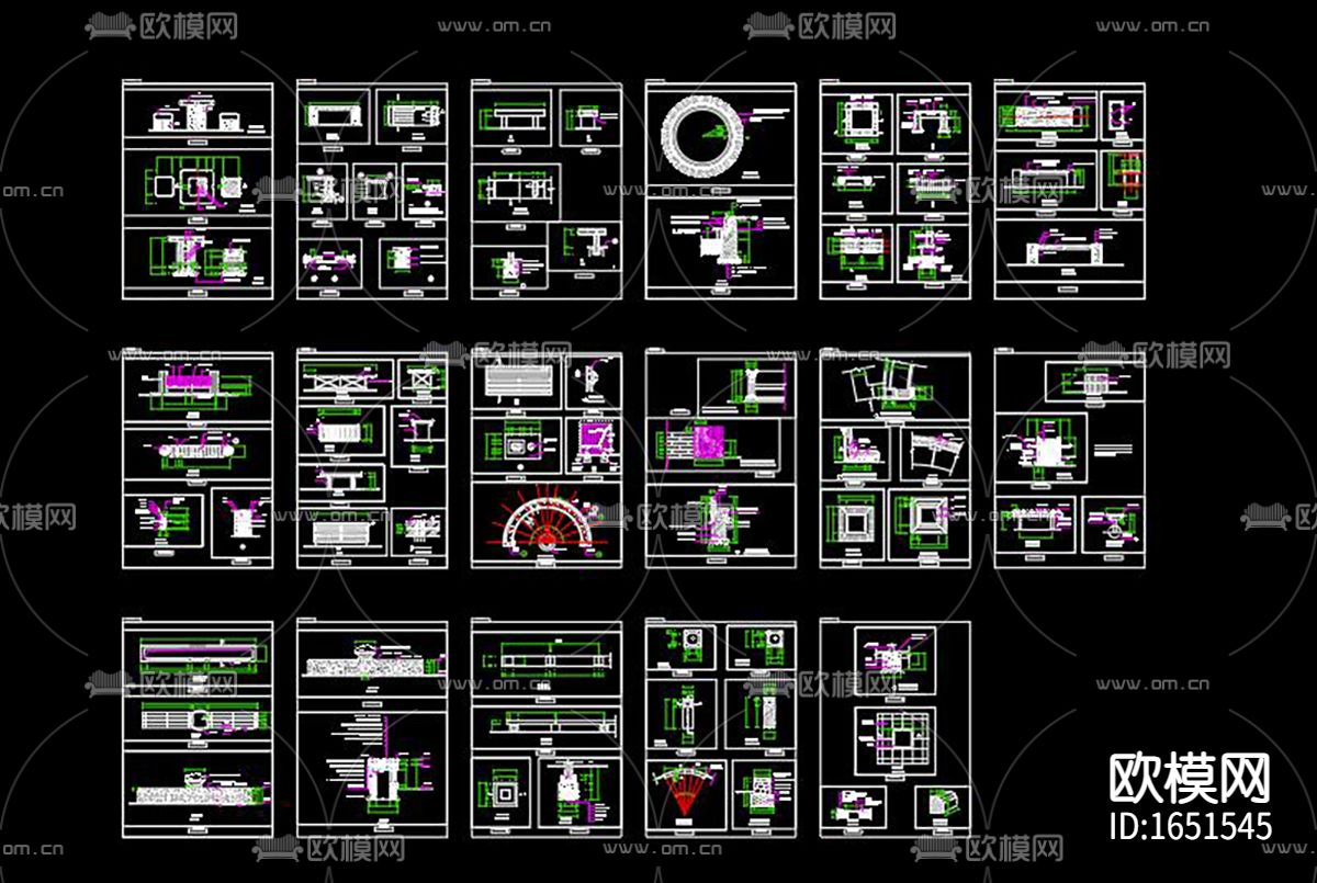 园林景观凳下载（渲染图10）