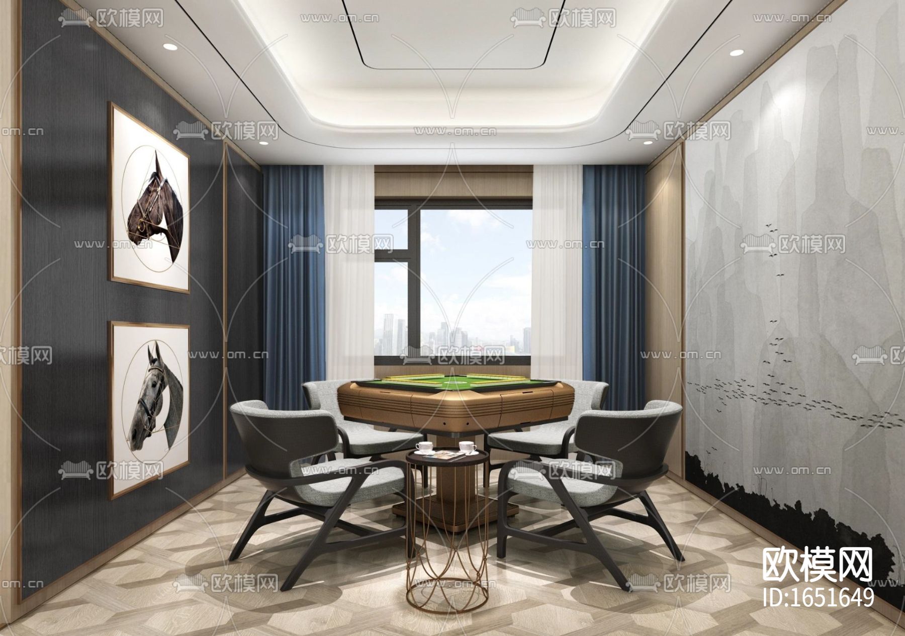 首创天阅西山下跃豪宅样板间下载（渲染图7）