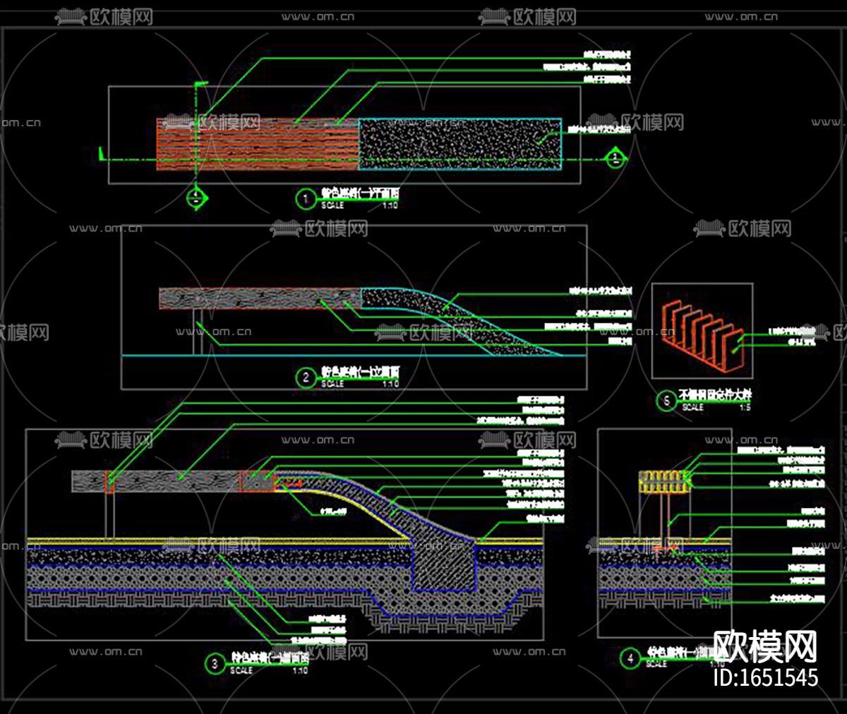 园林景观凳下载（渲染图3）